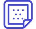 Lila quadratisches Tegaderm™ Pflaster Icon